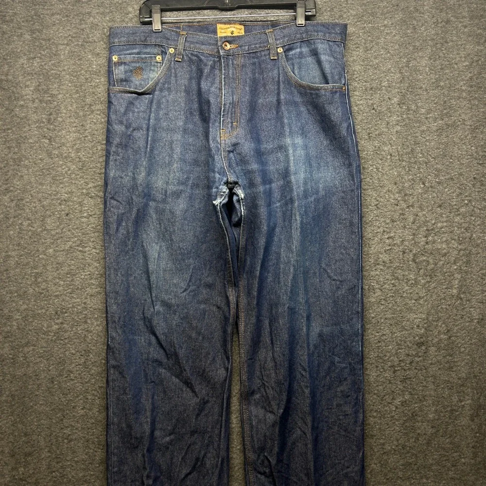 Rocawear Denim Jeans Mens 38x34 Blue‎ Classic Casual Baggy Fit Pants Skater